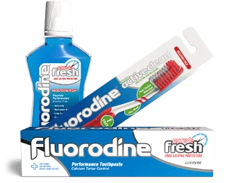 Fluorodine pack design