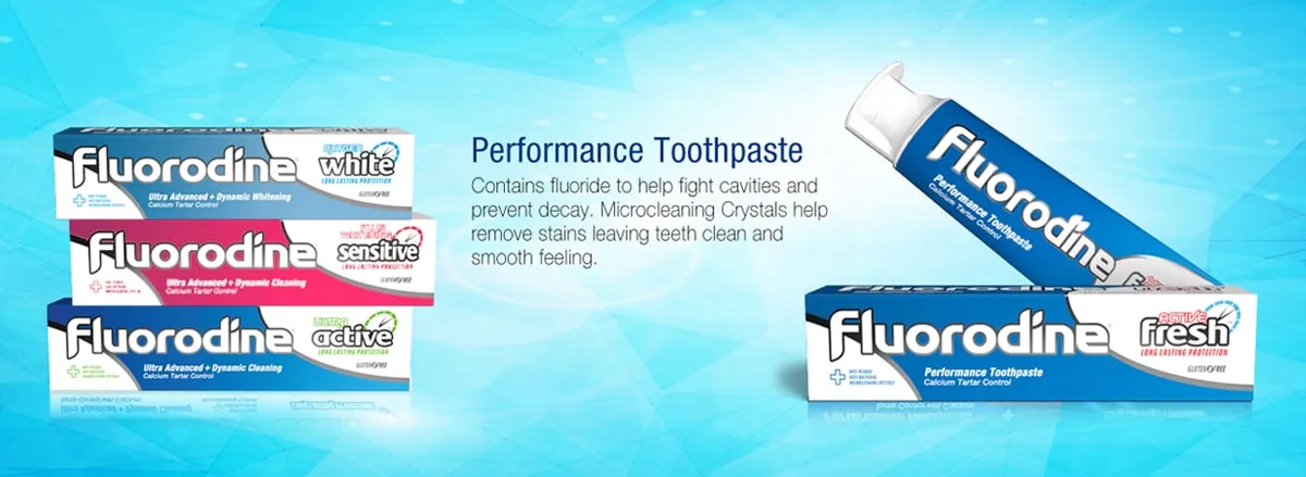 Fluorodine toothpaste